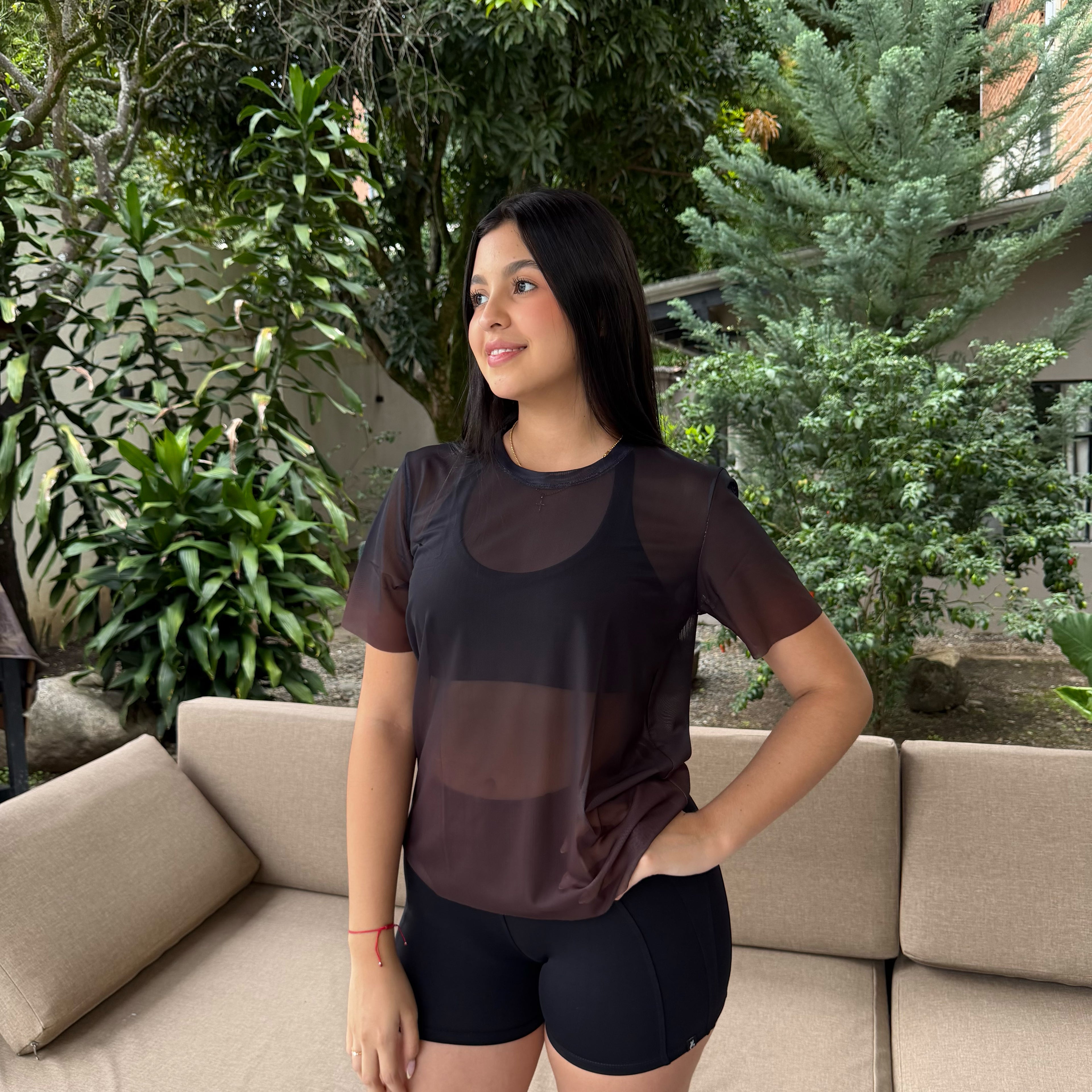 CAMISETA MALLA DAMA