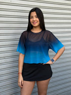 CROPTOP CON MANGAS MALLA DAMA