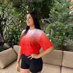 CROPTOP CON MANGAS MALLA DAMA