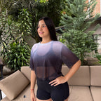 CROPTOP CON MANGAS MALLA DAMA