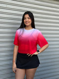 CROPTOP CON MANGAS MALLA DAMA