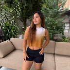 CROPTOP SIN MANGAS MALLA DAMA
