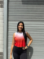 CROPTOP SIN MANGAS MALLA DAMA