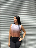 CROPTOP SIN MANGAS MALLA DAMA